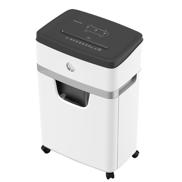 HP OneShred 18CC paper shredder Particle-cut shredding 65 dB 22 cm White, Black