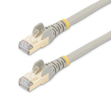 StarTech.com 10m CAT6a Ethernet Cable - 10 Gigabit Shielded Snagless RJ45 100W PoE Patch Cord - 10GbE STP Network Cable w/Strain Relief - Grey Fluke Tested/Wiring is UL Certified/TIA