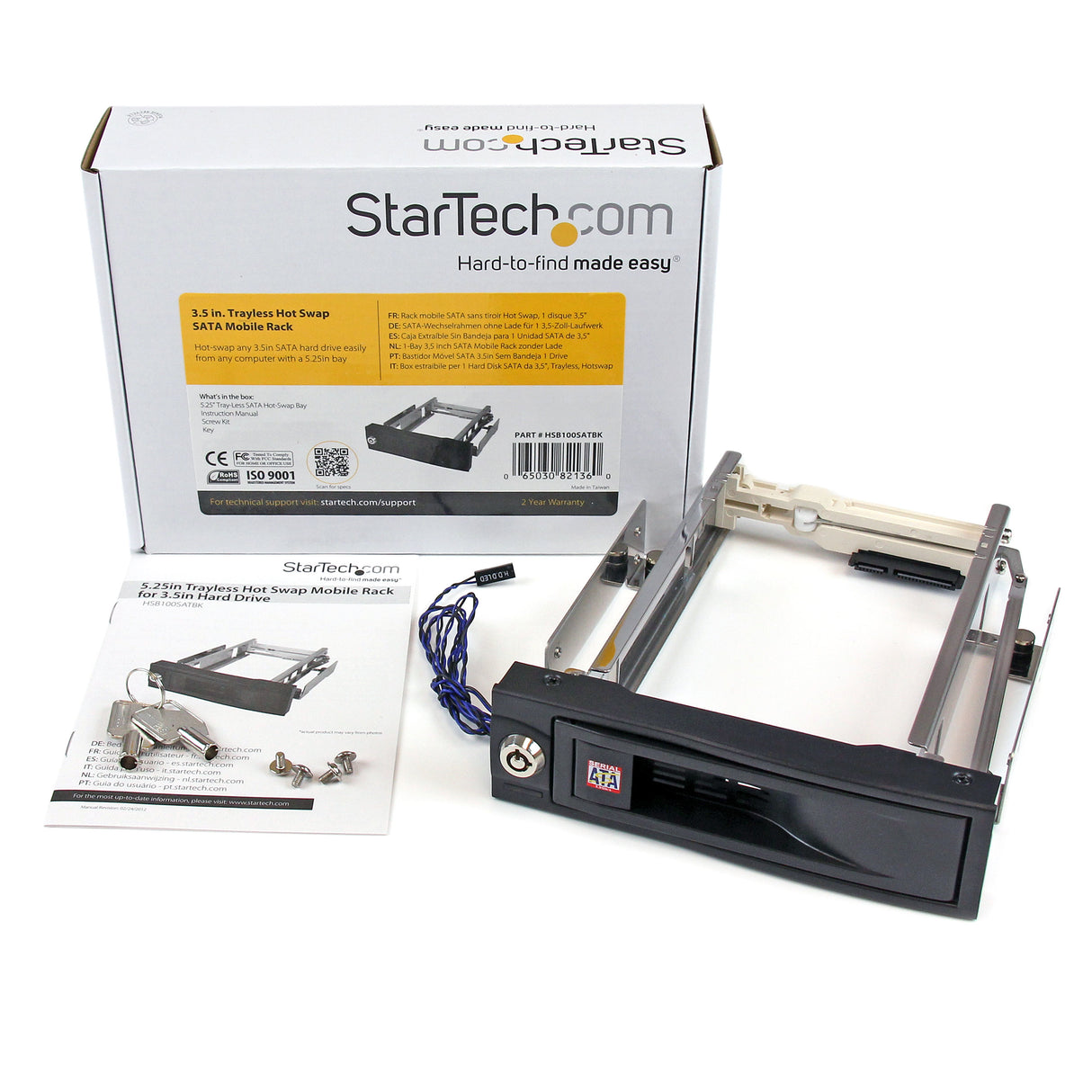 StarTech.com 5.25in Trayless Hot Swap Mobile Rack for 3.5in Hard Drive