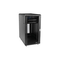 StarTech.com 4-Post 22U Server Rack Cabinet, Lockable 19" Data Rack Cabinet for Computer / AV / IT Equipment, Office / Home Network Rack with Casters & Adjustable Mounting Rails