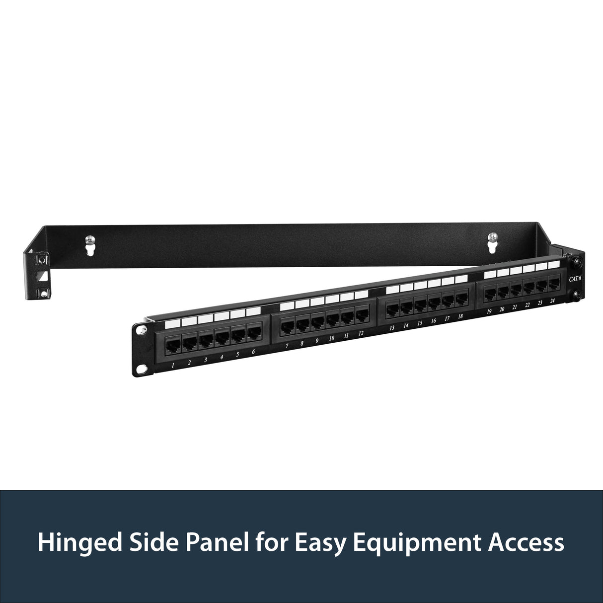 StarTech.com 1U 19in Hinged Wall Mounting Bracket for Patch Panels