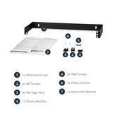 StarTech.com 1U 19in Hinged Wall Mounting Bracket for Patch Panels