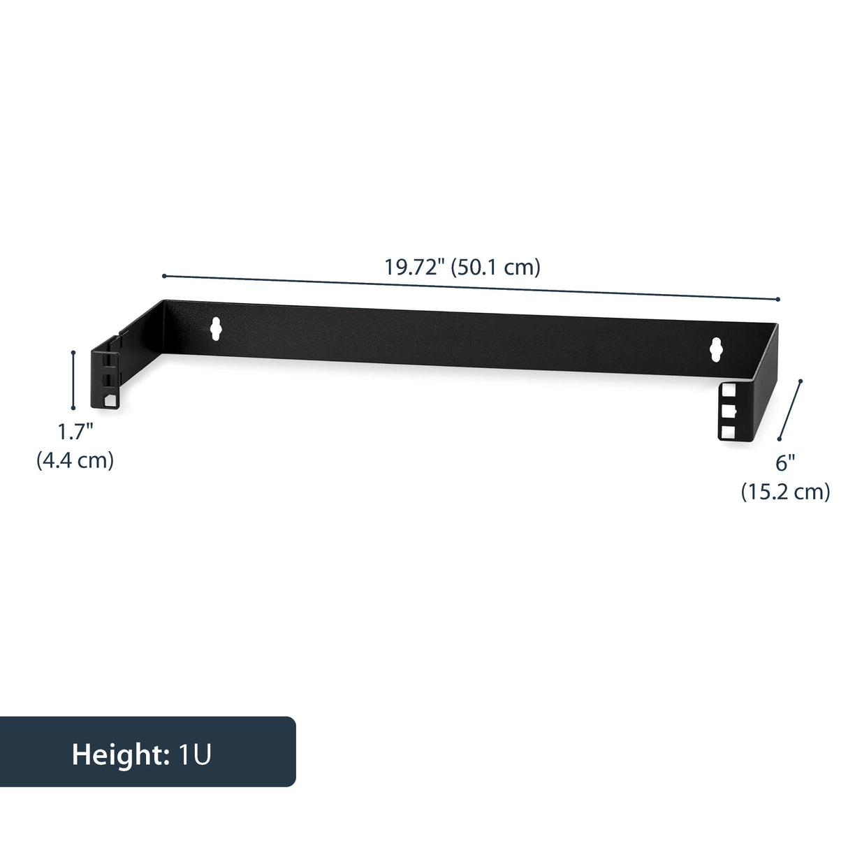 StarTech.com 1U 19in Hinged Wall Mounting Bracket for Patch Panels