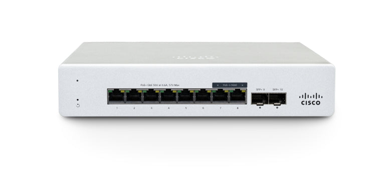 Cisco Meraki MS130-8 Managed L2 Gigabit Ethernet (10/100/1000) 1U White