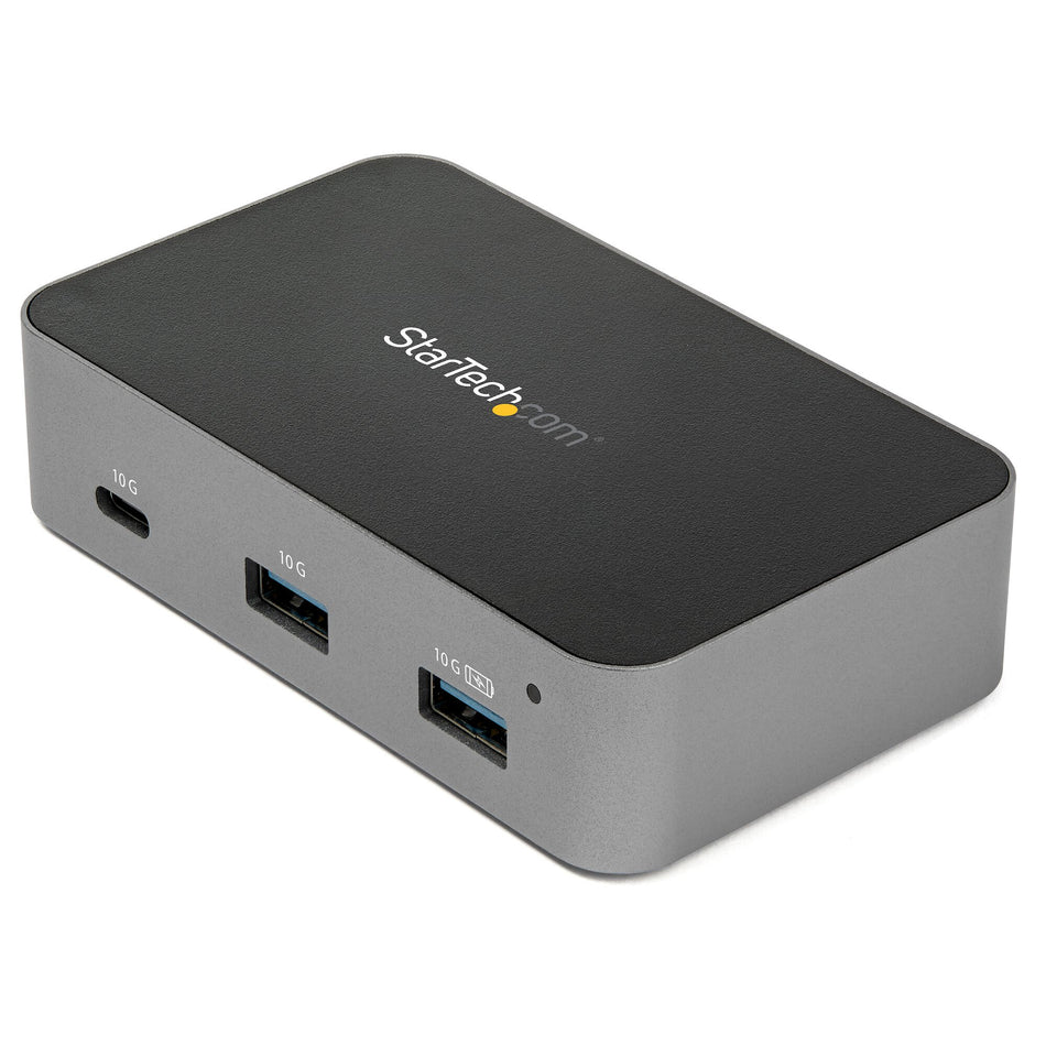 StarTech.com ~3 Port USB C 3.2 Gen 2 Hub with Ethernet Adapter - 10Gbps USB Type C to 2x USB-A & 1x USB-C Ports - USB Hub w/ BC 1.2 Phone Fast Charging - Superspeed 10Gbps USB C Hub