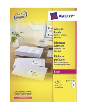 Avery L7164-100 addressing label White Self-adhesive label