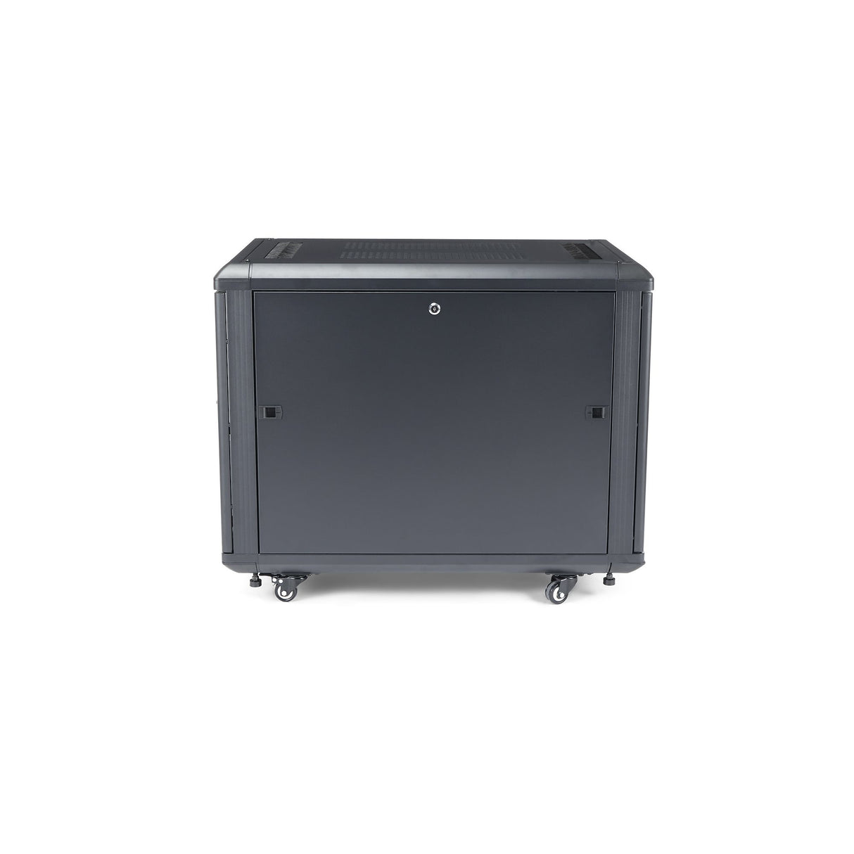 StarTech.com 4-Post 12U Server Rack Cabinet, Lockable 19" Data Rack Cabinet for Computer / AV / IT Equipment, Office / Home Network Rack with Casters & Adjustable Mounting Rails