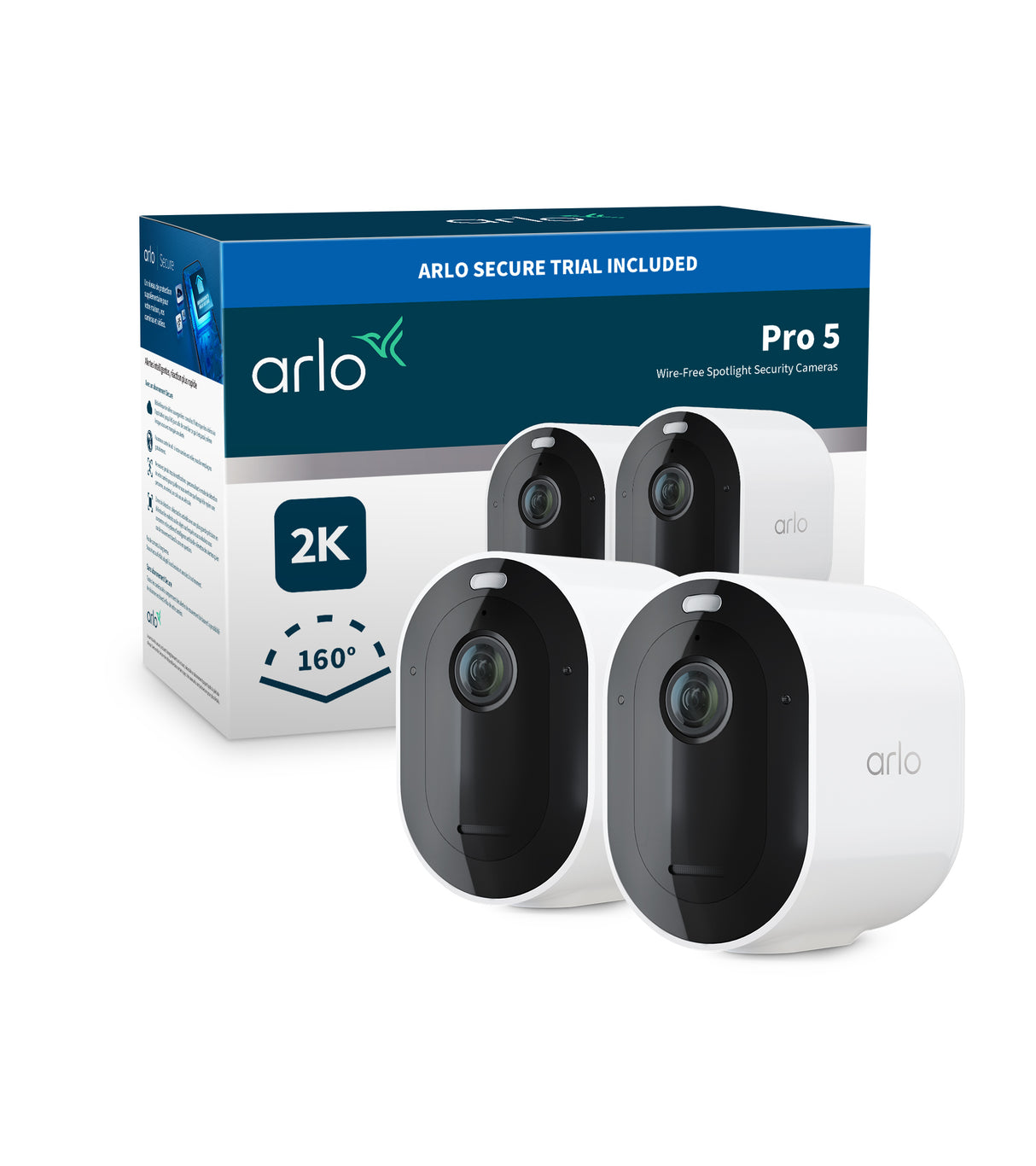 Arlo Pro 5, 2 cam VMC4260P-100EUS