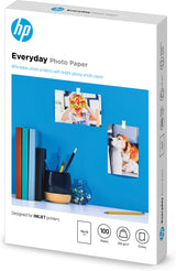 HP Everyday Photo Paper, Glossy, 200 g/m2, 10 x 15 cm (101 x 152 mm), 100 sheets