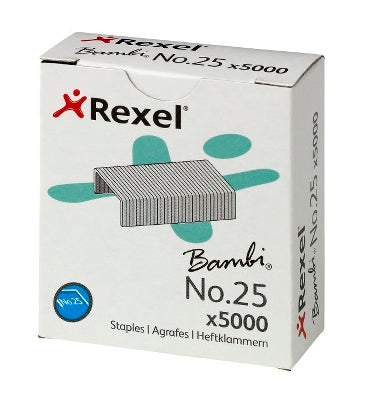 Rexel No. 25 (6/4) Staples (5000)