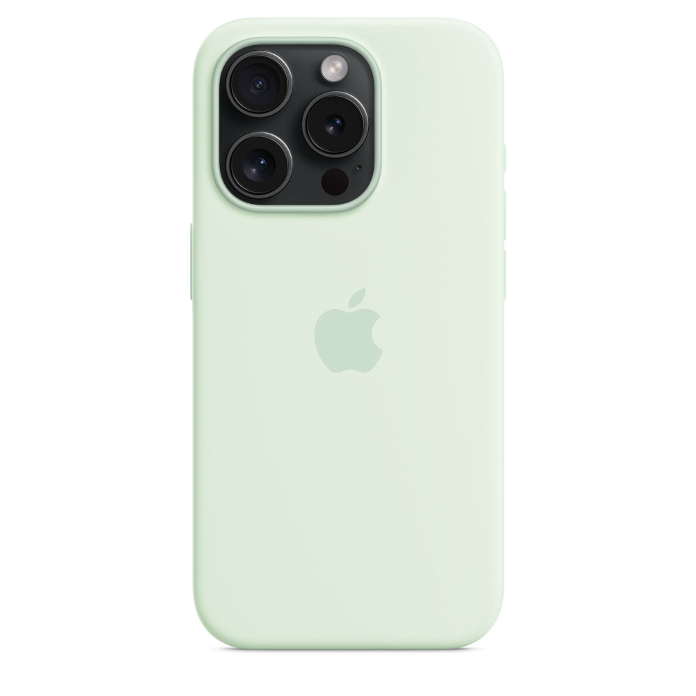 Apple iPhone 15 Pro Silicone Case with MagSafe - Soft Mint