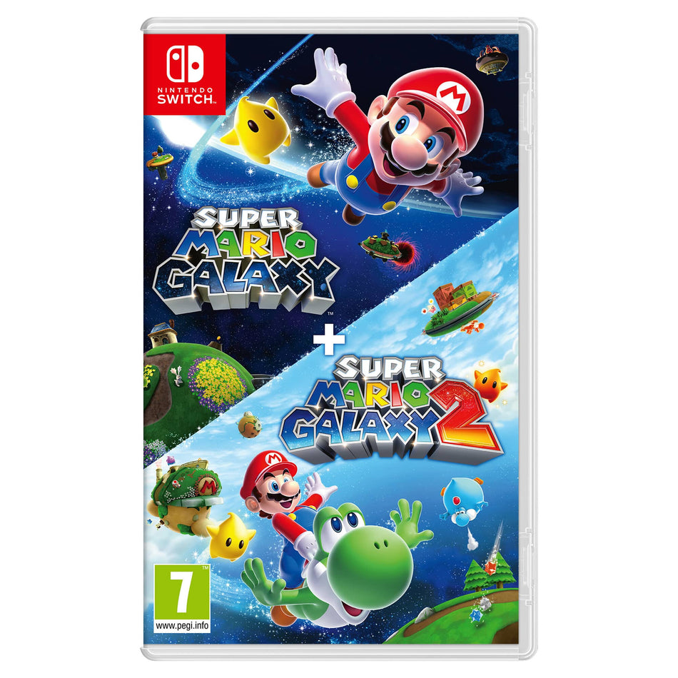 Nintendo Super Mario Galaxy + Super Mario Galaxy 2, Switch Standard Traditional Chinese, German, Dutch, English, Spanish, French, Italian, Japanese, Korean, Portuguese Nintendo Switch