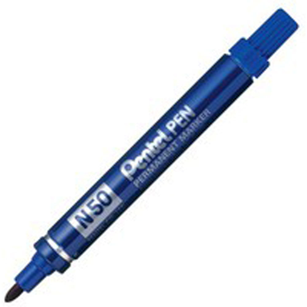 Pentel N 50 permanent marker Bullet tip Blue 12 pc(s)