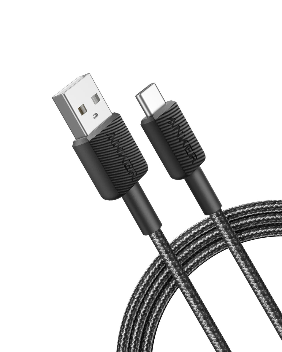 Anker 322 USB cable 0.9 m USB A USB C Black