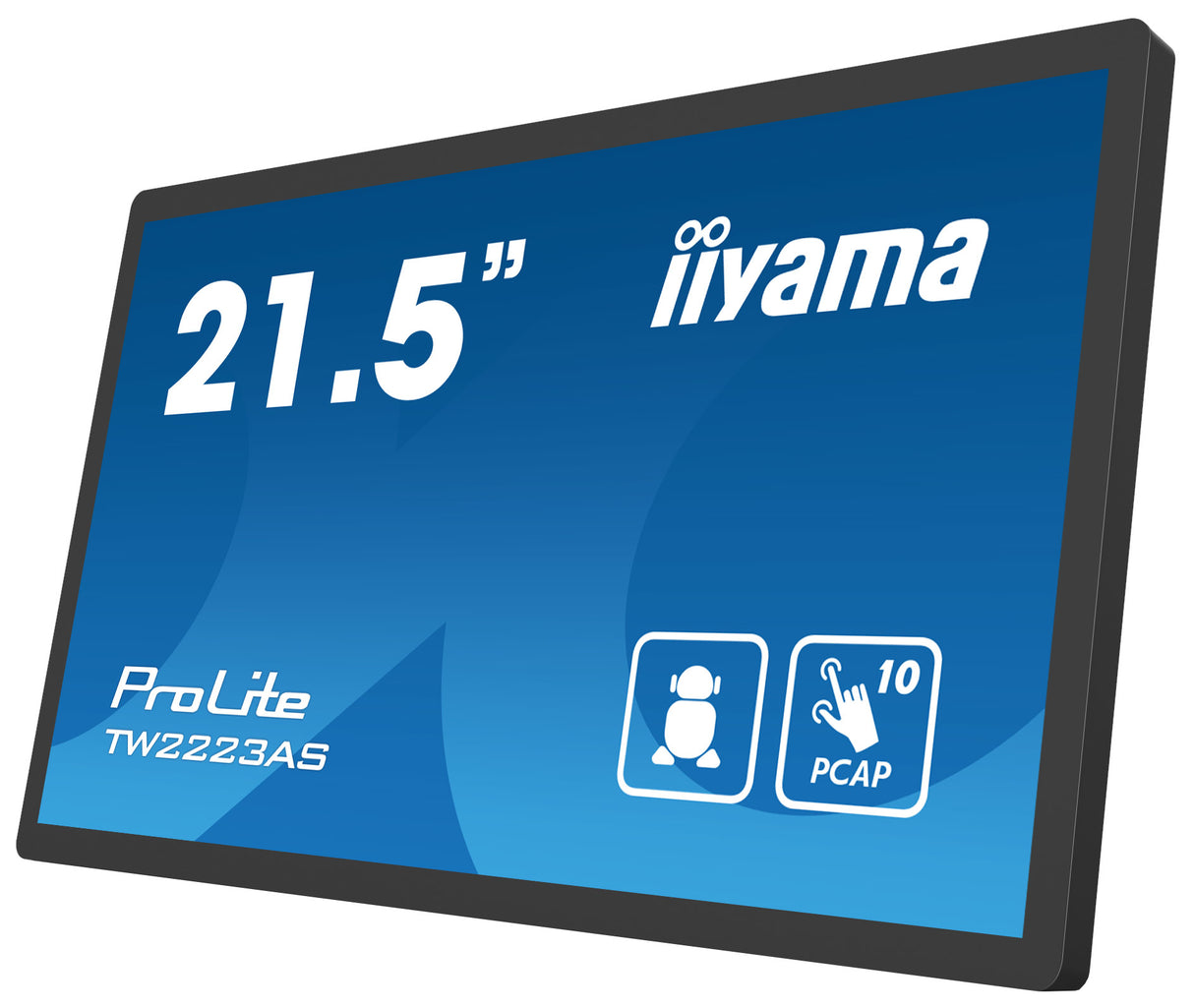 iiyama ProLite TW2223AS-B2 computer monitor 54.6 cm (21.5") Full HD Touchscreen Black