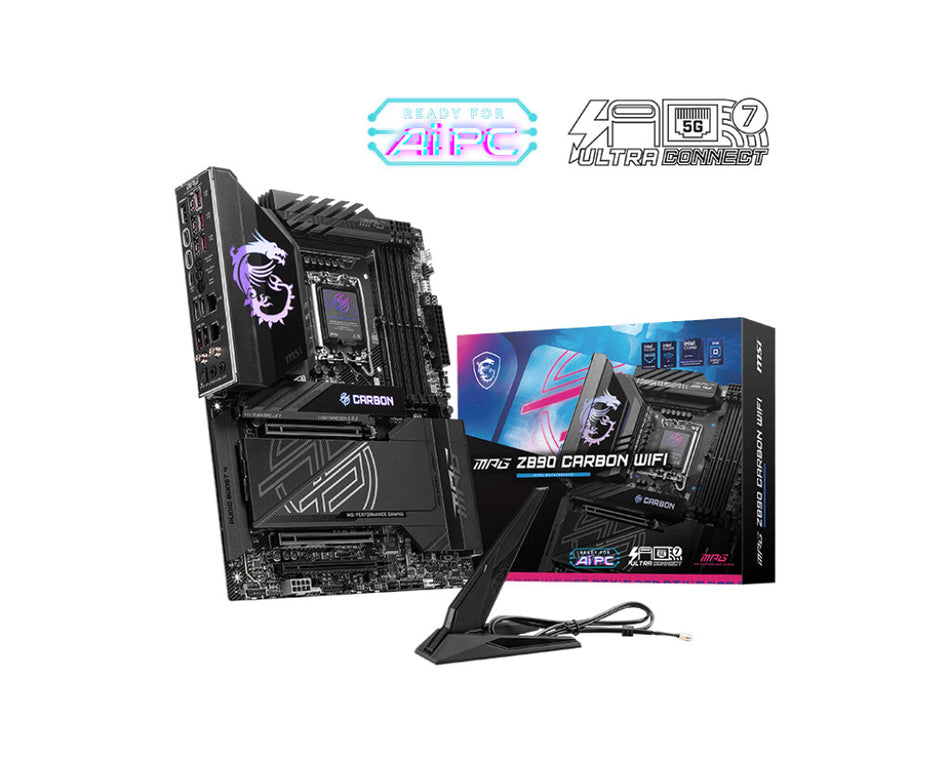 MSI MPG Z890 CARBON WIFI motherboard Intel Z890 LGA 1851 (Socket V1) ATX