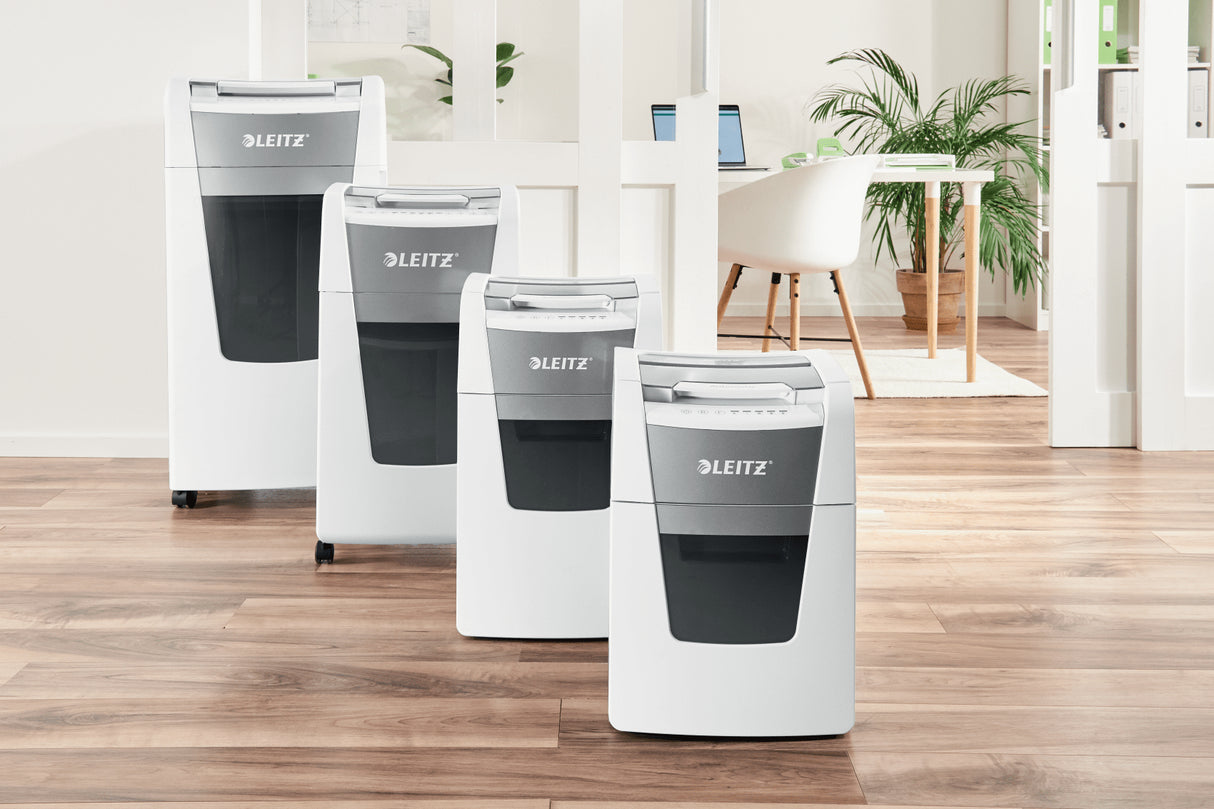 Leitz P4 44L paper shredder Cross shredding 55 dB 22 cm Silver, Black, White, Grey