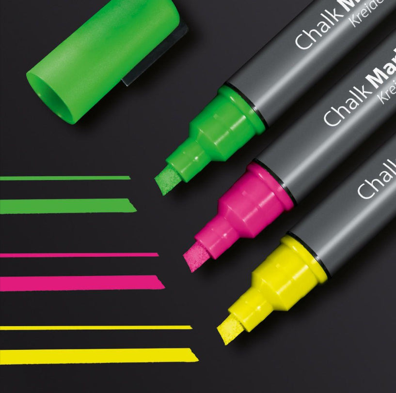 Sigel GL182 marker 3 pc(s) Chisel tip Green, Pink, Yellow