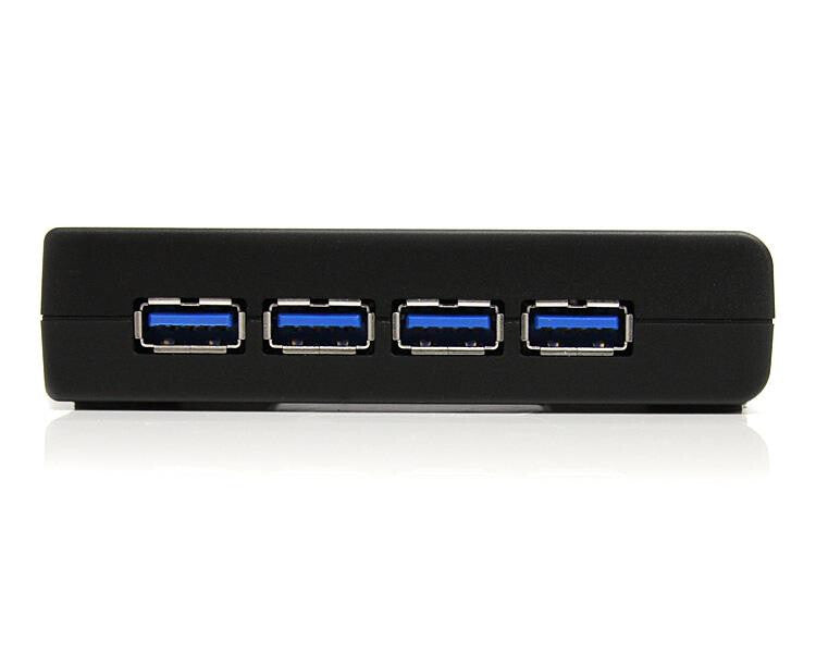 StarTech.com 4 Port Black SuperSpeed USB 3.0 Hub