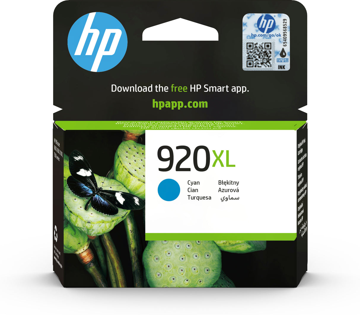 HP CD972AE/920XL Ink cartridge cyan high-capacity, 700 pages ISO/IEC 24711 6ml for HP OfficeJet 6000