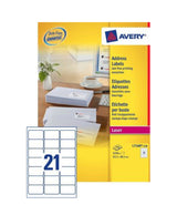 Avery L7160-250 addressing label White Self-adhesive label