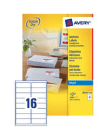 Avery J8162-100 addressing label White Self-adhesive label