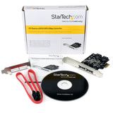 StarTech.com 2 Port PCI Express SATA 6 Gbps eSATA Controller Card - Dual Port PCIe SATA III Card - 2 Int/2 Ext