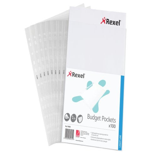 Rexel Budget Embossed Top Opening Pockets (100)