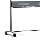 Nobo Steel Magnetic Mobile Board Horizontal Pivot 1200x900mm