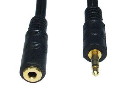 Cables Direct 3.5mm 10m audio cable Black