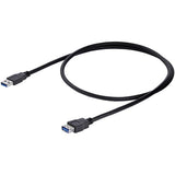 StarTech.com 1m Black SuperSpeed USB 3.0 Extension Cable A to A - M/F