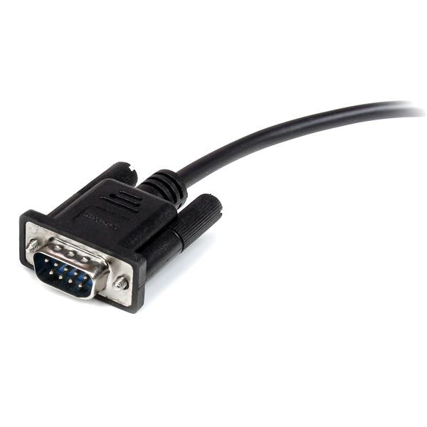 StarTech.com 1m Black Straight Through DB9 RS232 Serial Cable - M/F