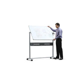 Nobo Prestige Enamel Magnetic Mobile Board Horizontal Pivot 1200x900mm