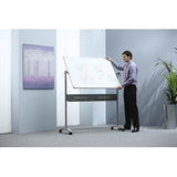 Nobo Prestige Enamel Magnetic Mobile Board Horizontal Pivot 1200x900mm