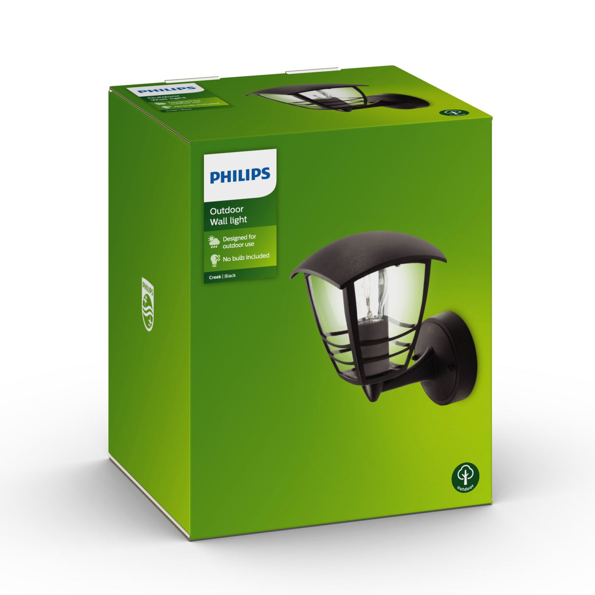 Philips myGarden Creek Wall Light 60W E27 No-bulb