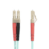 StarTech.com 20m (65ft) LC/UPC to LC/UPC OM4 Multimode Fiber Optic Cable, 50/125µm LOMMF/VCSEL Zipcord Fiber, 100G, Low Insertion Loss - LSZH Fiber Jumper Cord