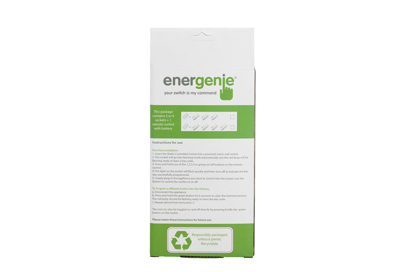 EnerGenie ENER002-3 smart plug 3000 W White