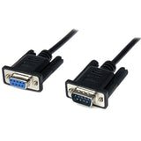 StarTech.com 2m Black DB9 RS232 Serial Null Modem Cable F/M