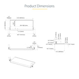 StarTech.com Under-Desk Keyboard Tray, Clamp-on Ergonomic Keyboard Holder, Up to 12kg (26.5lb), Sliding Keyboard and Mouse Drawer with C-Clamps, Height Adjustable Keyboard Tray (3.9/4.7/5.5 in)