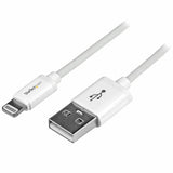 StarTech.com 1 m (3 ft.) USB to Lightning Cable - iPhone / iPad / iPod Charger Cable - High Speed Charging Lightning to USB Cable - Apple MFi Certified - White