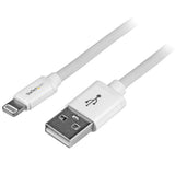 StarTech.com 2 m (6 ft.) USB to Lightning Cable - Long iPhone / iPad / iPod Charger Cable - Lightning to USB Cable - Apple MFi Certified - White