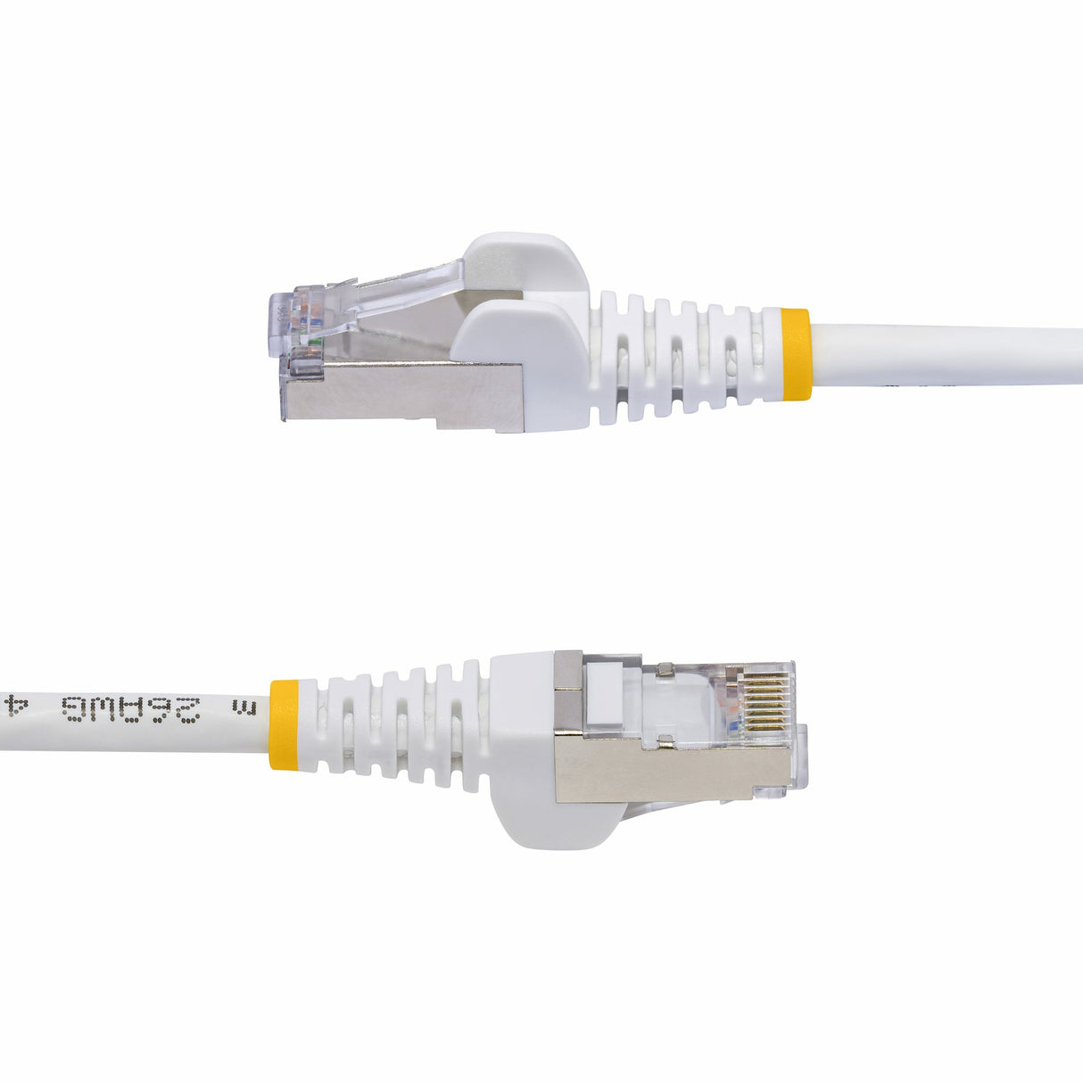 StarTech.com 1m White CAT8 Ethernet Cable, Snagless RJ45, 25G/40G, 2000MHz, 100W PoE++, S/FTP, 26AWG Pure Bare Copper Wire, LSZH, Shielded Network Patch Cord w/Strain Reliefs, Fluke Channel Tested