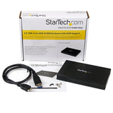 StarTech.com 2.5in Aluminum USB 3.0 External SATA III SSD Hard Drive Enclosure with UASP for SATA 6 Gbps – Portable External HDD