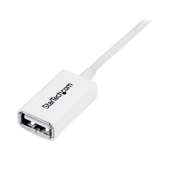 StarTech.com 1m White USB 2.0 Extension Cable A to A - M/F