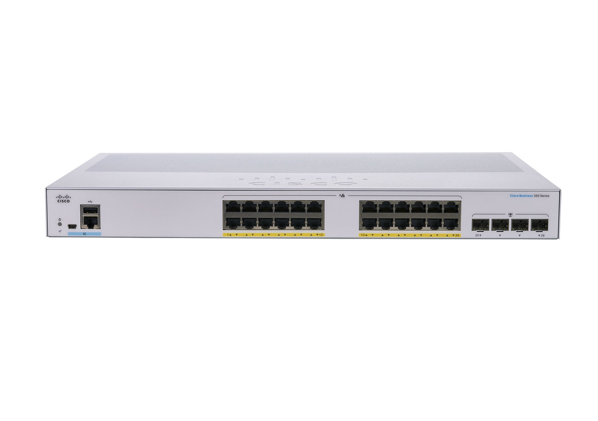 Cisco Business CBS350-24P-4X Managed Switch | 24 Port GE | PoE | 4x10G SFP+ | Limited Lifetime Protection (CBS350-24P-4X)