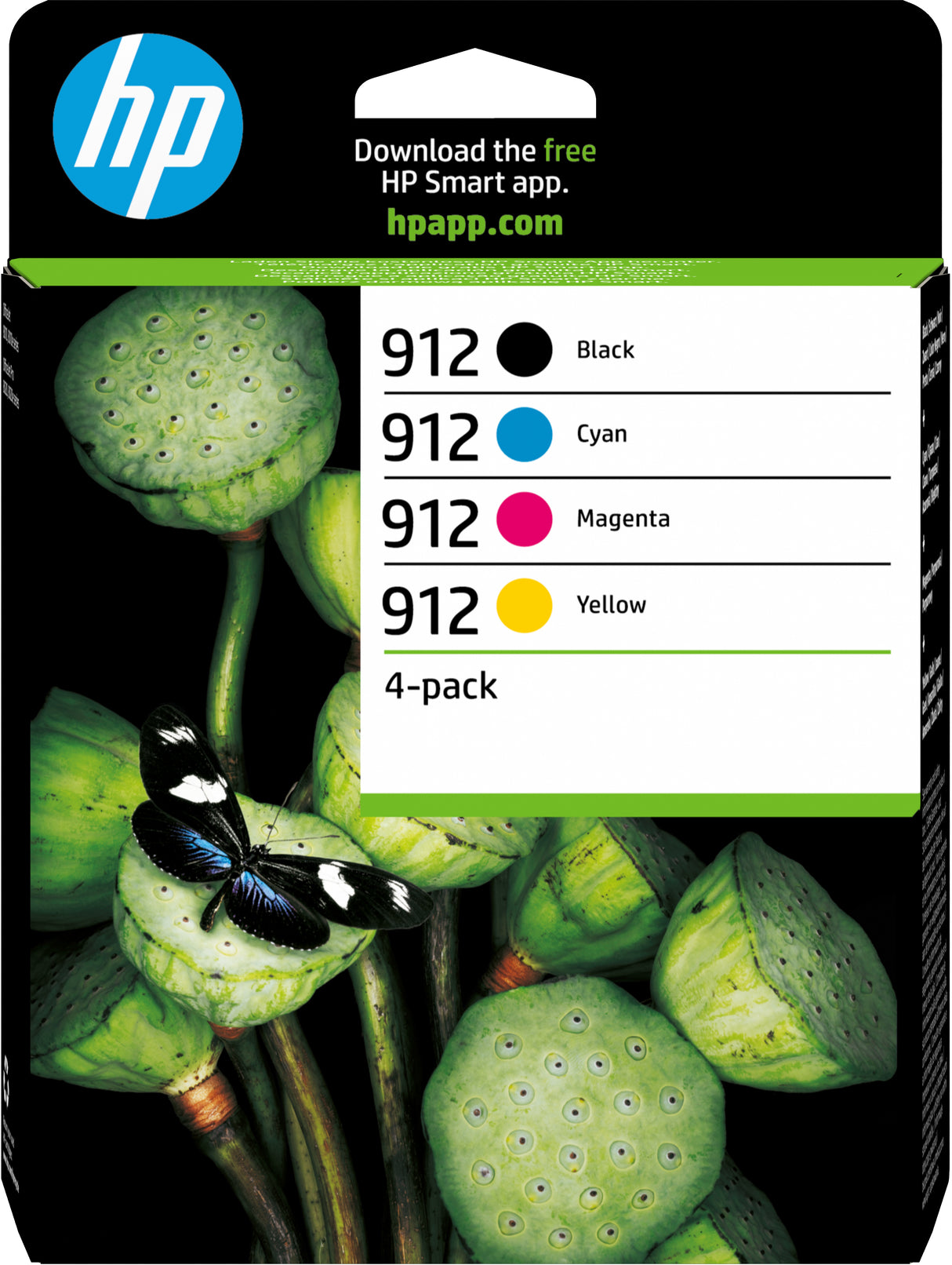 HP 6ZC74AE/912 Ink cartridge multi pack Bk,C,M,Y, 4x300 pages 17.08ml 8,3ml + 3x2,9ml Pack=4 for HP OJ Pro 8010/e/8020