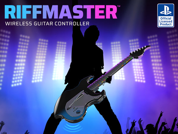 PDP Riffmaster Black, Grey Guitar Analogue / Digital PC, PlayStation 4, PlayStation 5