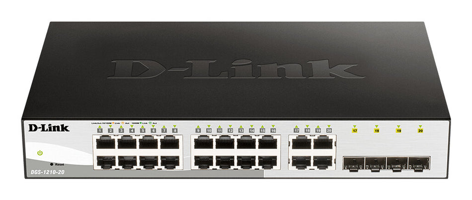 D-Link 20-Port Gigabit Smart Managed Switch including 4 SFP ports