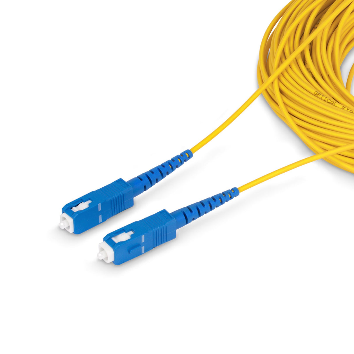 StarTech.com 30m (98.4ft) SC to SC (UPC) OS2 Single Mode Simplex Fiber Optic Cable, 9/125µm, 40G/100G, Bend Insensitive, Low Insertion Loss, LSZH Fiber Jumper Cord