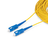 StarTech.com 30m (98.4ft) SC to SC (UPC) OS2 Single Mode Simplex Fiber Optic Cable, 9/125µm, 40G/100G, Bend Insensitive, Low Insertion Loss, LSZH Fiber Jumper Cord